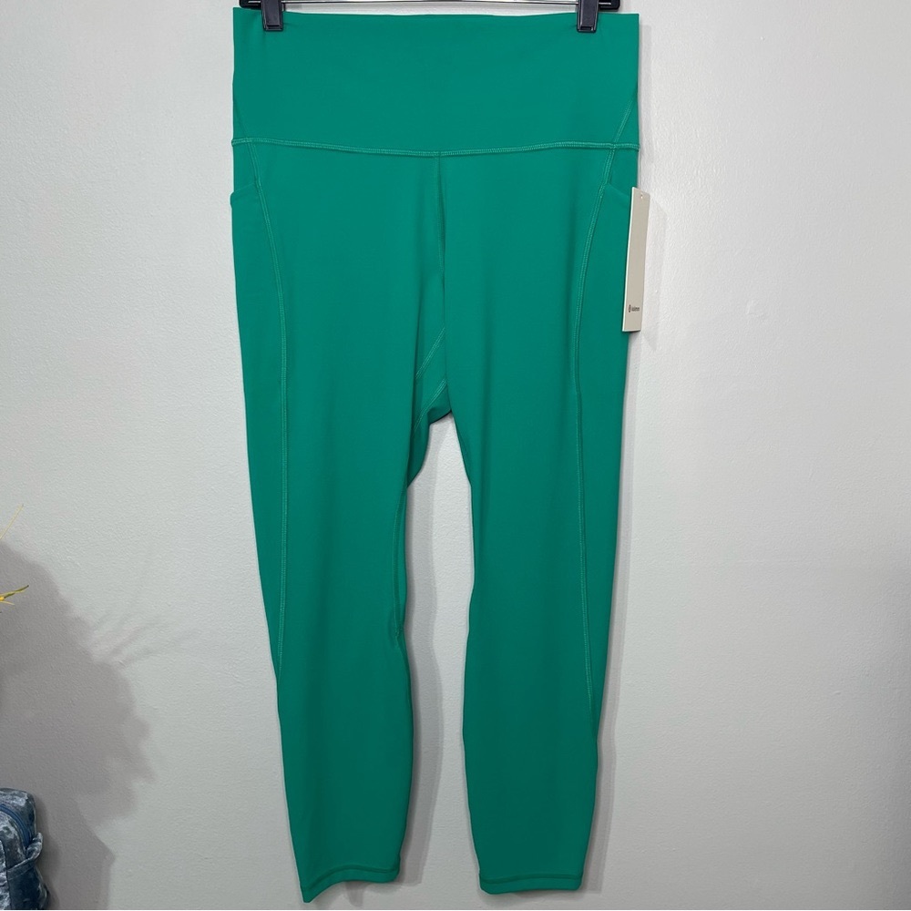 Lululemon Align High Rise Pants Leggings with Pockets Kelly Green 12 14 Nwt - Picture 4 of 9